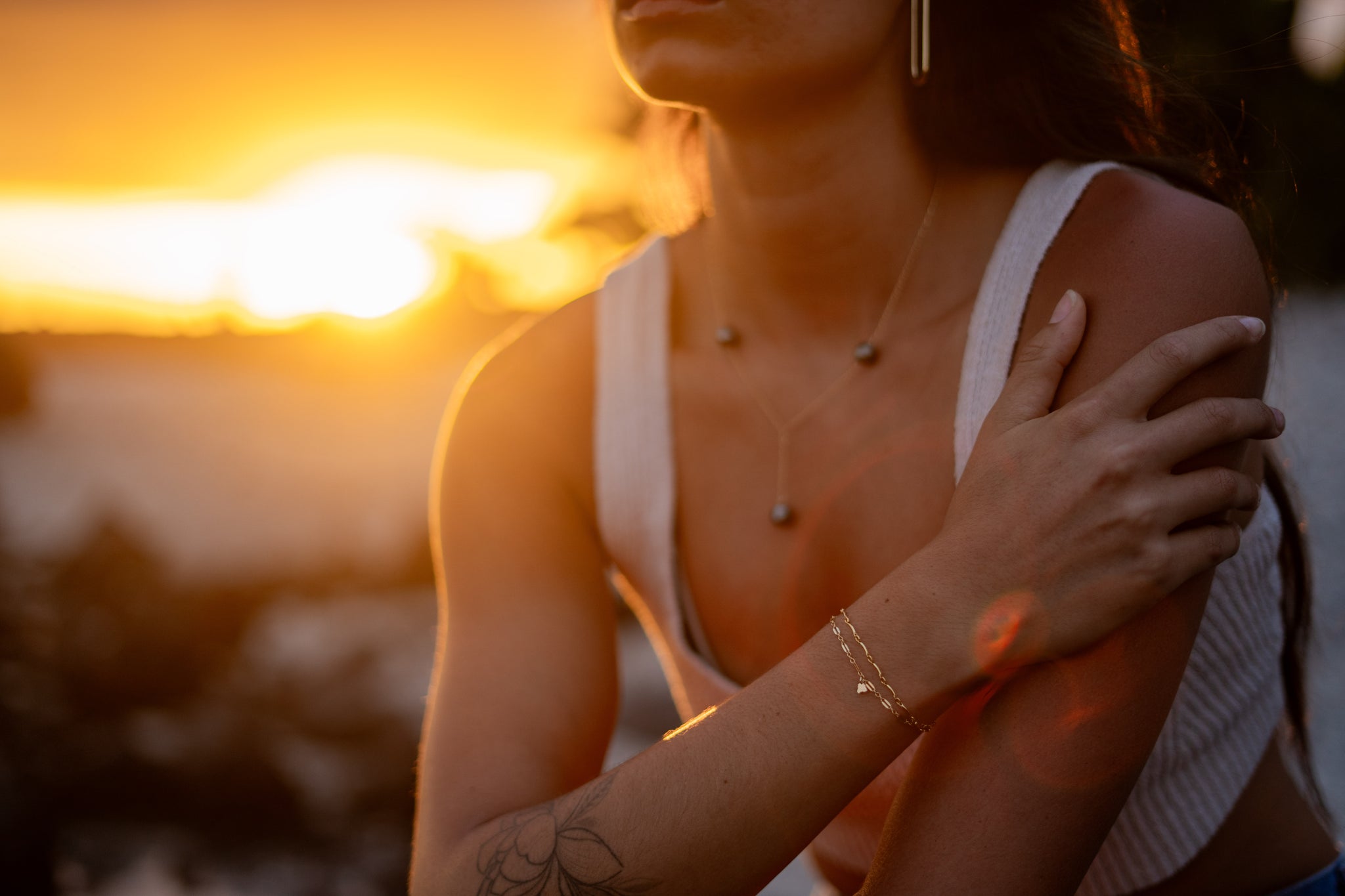 Permanent Bracelet with a Big Island Charm